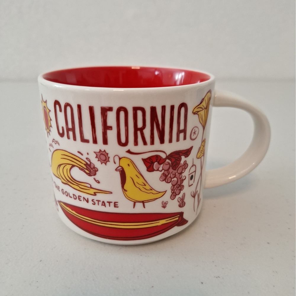 Starbucks Coffee CALIFORNIA Been There Series Mug Golden State 14oz 2017 No Box